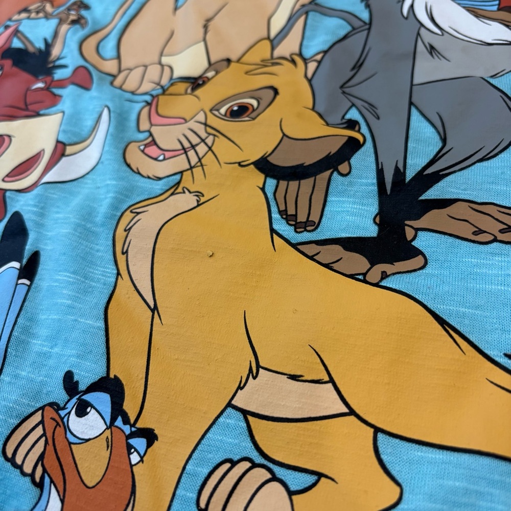 Disney The Lion King Blue women’s T-Shirt Size 2XL - Picture 5 of 8